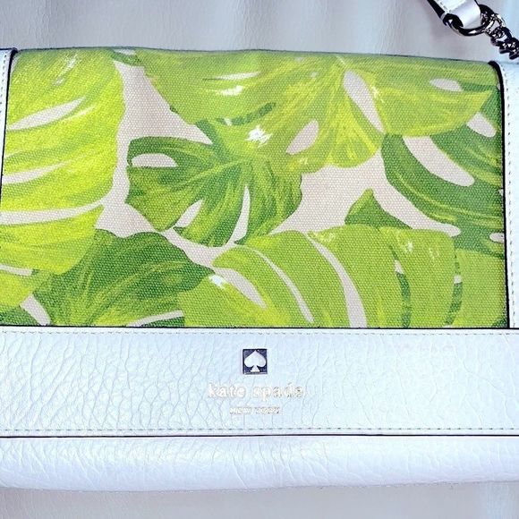 Kate Spade Tropical Leather Crossbody Purse - Picture 16 of 17
